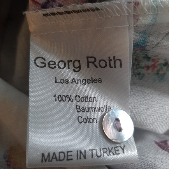Georg Roth Los Angeles Butterfly Popover Tunic Small - Picture 9 of 11
